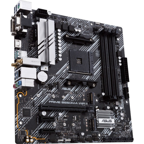 Asus Prime B550M-A WIFI II Desktop Motherboard - AMD B550 Chipset - Socket AM4 - Micro ATX — PRIMEB550M-AWIFIII