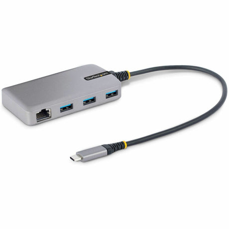 StarTech.com 3-Port USB-C Hub with Ethernet, 3x USB-A Ports, GbE, 5Gbps, Bus-Powered, 1ft/30cm Cable, Portable USB Type-C Expansion Hub — 5G3AGBB-USB-C-HUB