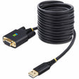 StarTech.com 10ft (3m) USB to Null Modem Serial Adapter Cable, COM Retention, FTDI, RS232, Changeable DB9 Screws/Nuts, Windows/macOS/Linux — 1P10FFCN-USB-SERIAL