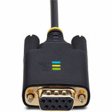 StarTech.com 10ft (3m) USB to Null Modem Serial Adapter Cable, COM Retention, FTDI, RS232, Changeable DB9 Screws/Nuts, Windows/macOS/Linux — 1P10FFCN-USB-SERIAL