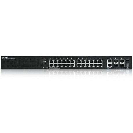 ZYXEL XGS2220-30 24-Port Gigabit L3 Managed and Nebula Pro Cloud Managed Switch with 4 SFP+ 10G Uplinks and 2 10G Ethernet Ports — XGS2220-30