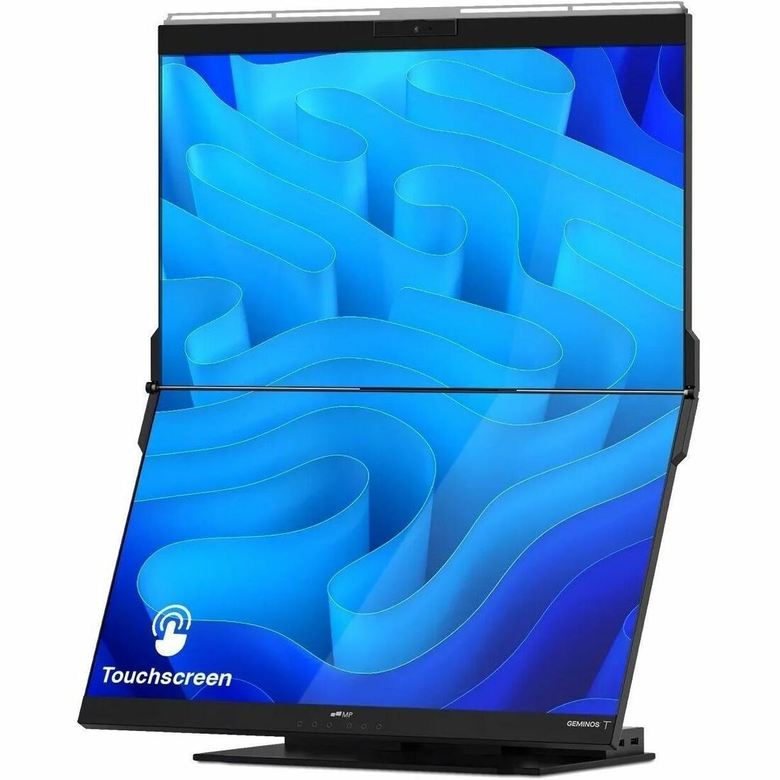 Mobile Pixels Geminos T 24" Dual-Stacked 1080p Monitors with Multi-Touch and Webcam — 116-1001P03