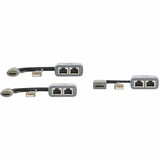 Eaton Tripp Lite Series 2-Port DisplayPort to HDMI over Cat6 Extender Kit, Pigtail Transmitter/2x Receivers, 4K 60 Hz, HDR, 4:4:4, 230 ft. (70.1 m), TAA — B127U-002-PDPH2