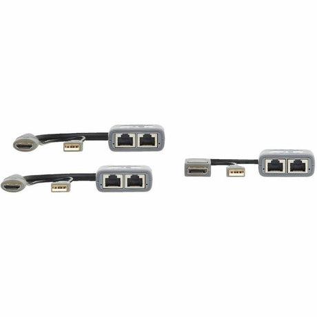 Eaton Tripp Lite Series 2-Port DisplayPort to HDMI over Cat6 Extender Kit, Pigtail Transmitter/2x Receivers, 4K 60 Hz, HDR, 4:4:4, 230 ft. (70.1 m), TAA — B127U-002-PDPH2