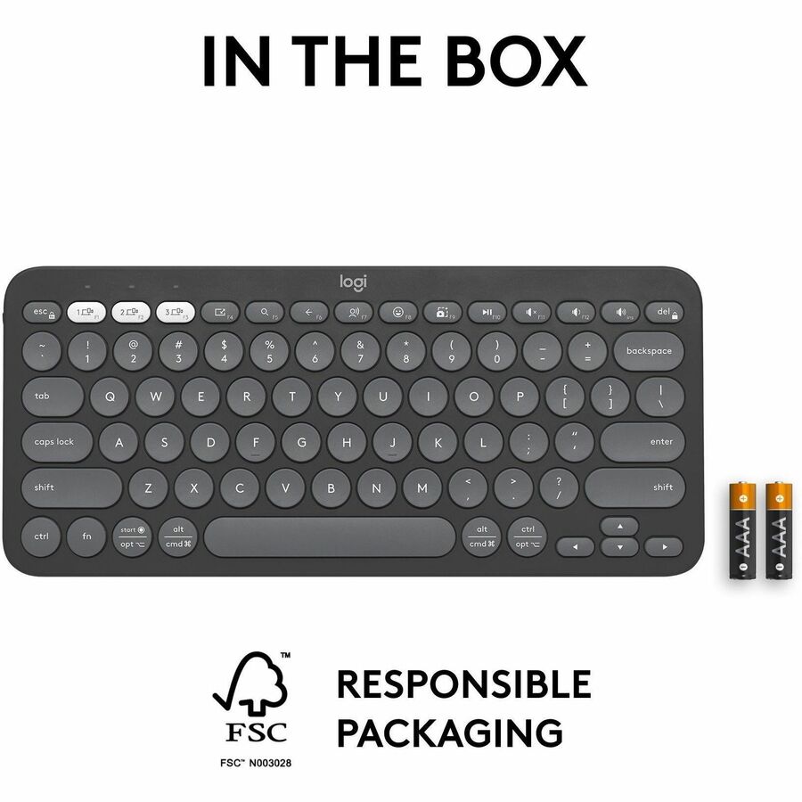 Logitech Pebble Keys 2 K380s Multi-device Bluetooth Wireless Keyboard — 920-011775