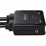 StarTech.com 2-Port Hybrid USB-C HDMI Cable KVM Switch, 4K 60Hz, Compact KVM with 6ft/1.8m USB-A & 4ft/1.2m USB-C Integrated Cables — C2-H46-UAC-CBL-KVM