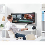 SIIG Single Heavy Duty 34"- 49" Monitor Arm with Easy Top Mounting - Weight Between 22 to 44 lbs — CE-MT3S11-S1