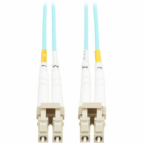 Eaton Tripp Lite Series 10Gb Duplex Multimode 50/125 OM3 OFNP Fiber Patch Cable (LC/LC) - Aqua, 5 m (16.4 ft.), TAA — N820-05M-TAA