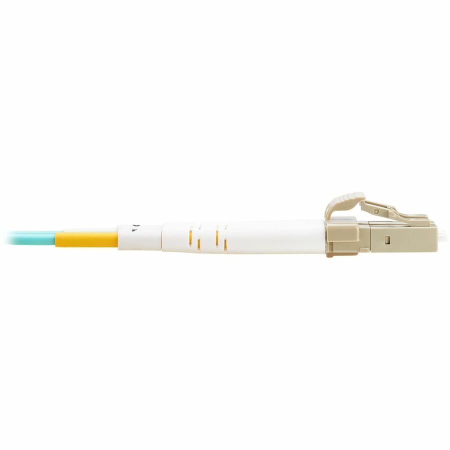 Eaton Tripp Lite Series 10Gb Duplex Multimode 50/125 OM3 OFNP Fiber Patch Cable (LC/LC) - Aqua, 5 m (16.4 ft.), TAA — N820-05M-TAA