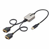 StarTech.com 2ft/60cm 2-Port USB to Serial Adapter Cable, COM Retention, FTDI, DB9 RS232, Changeable DB9 Screws/Nuts, Windows/macOS/Linux — 2P1FFC-USB-SERIAL