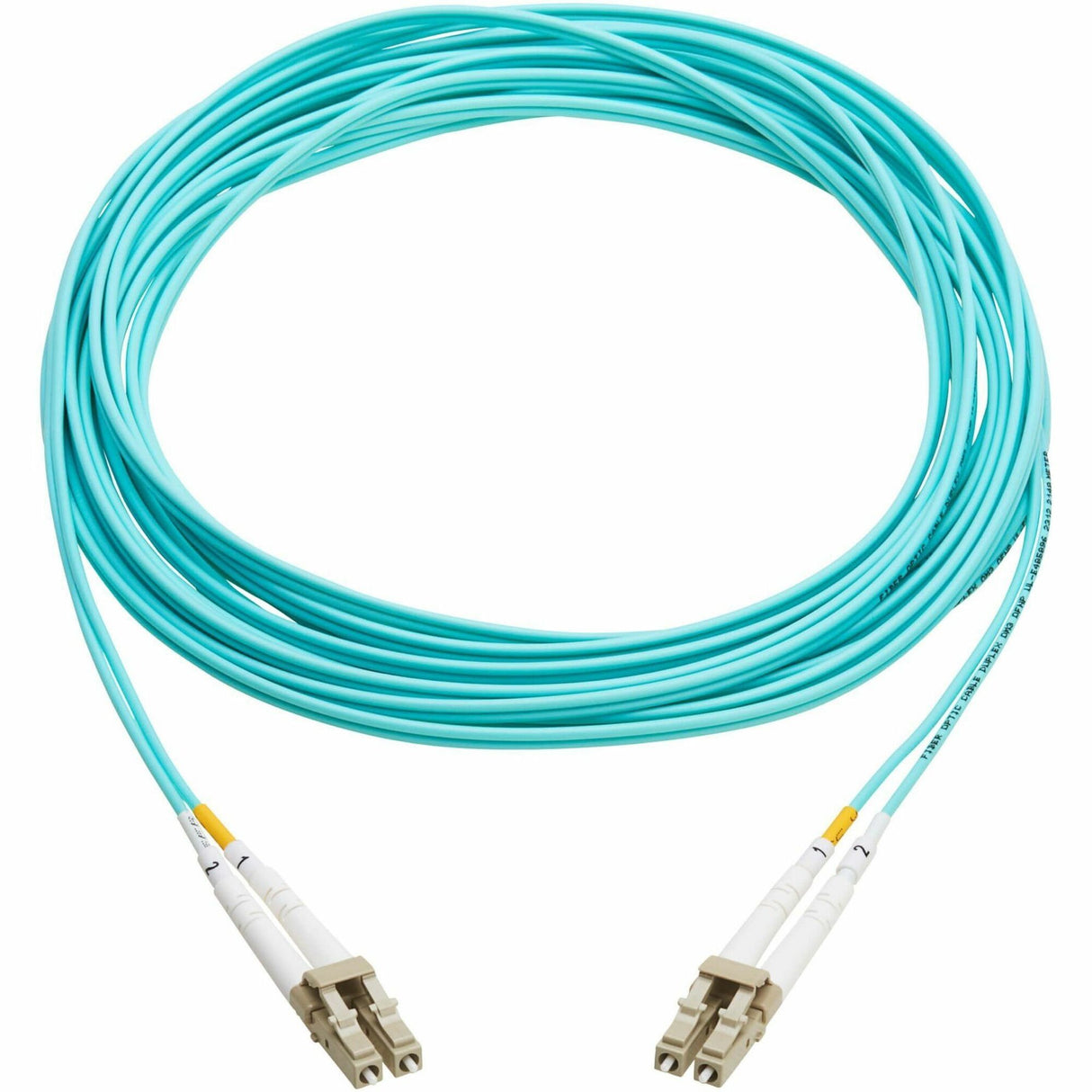 Eaton Tripp Lite Series 10Gb Duplex Multimode 50/125 OM3 OFNP Fiber Patch Cable (LC/LC) - Aqua, 7 m (23 ft.), TAA — N820-07M-TAA