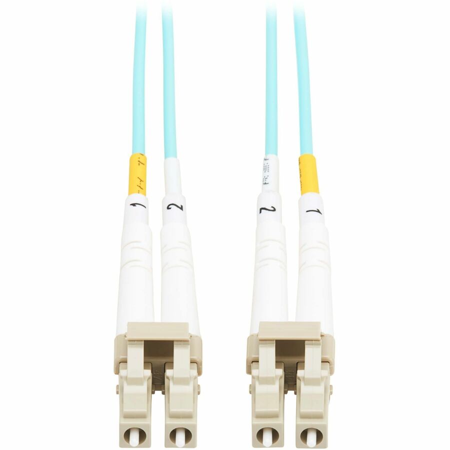 Eaton Tripp Lite Series 10Gb Duplex Multimode 50/125 OM3 OFNP Fiber Patch Cable (LC/LC) - Aqua, 7 m (23 ft.), TAA — N820-07M-TAA