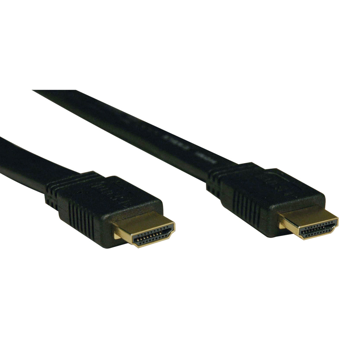 Eaton Tripp Lite Series High-Speed HDMI Flat Cable, Digital Video with Audio, UHD 4K (M/M), Black, 16 ft. (4.88 m) — P568-016-FL