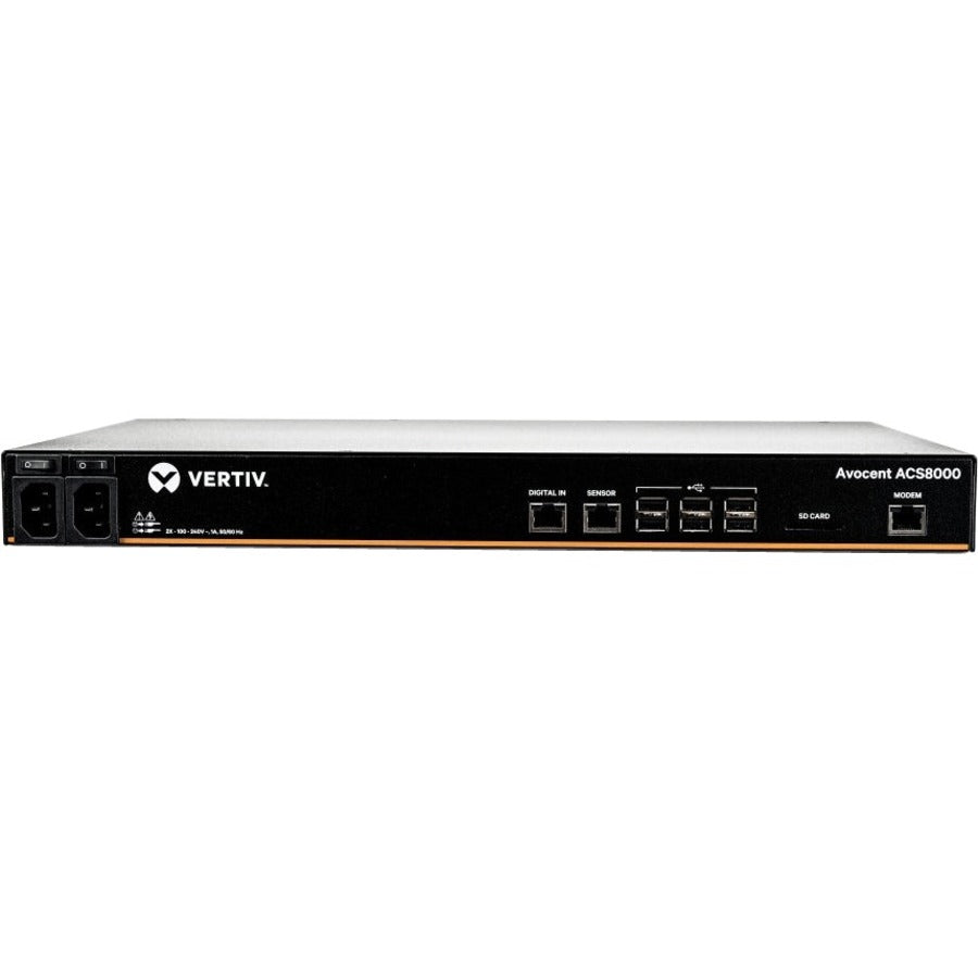 Vertiv Avocent ACS8000 Serial Console - 48 port Console Server | Modem | Dual AC — ACS8048MDAC-400