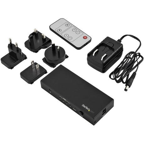 StarTech.com 4 Port HDMI Switch - 4K 60Hz - Supports HDCP - IR - HDMI Selector - HDMI Multiport Video Switcher - HDMI Switcher — VS421HD20