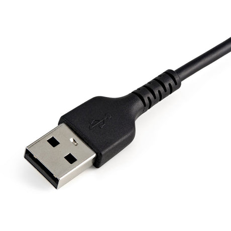 StarTech.com 12inch/30cm Durable Black USB-A to Lightning Cable, Rugged Heavy Duty Charging/Sync Cable for Apple iPhone/iPad MFi Certified — RUSBLTMM30CMB