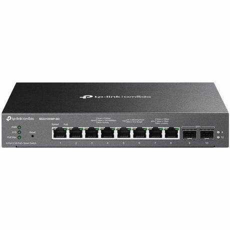 TP-Link Omada 8-Port 2.5GBASE-T and 2-Port 10GE SFP+ Smart Switch with 8-Port PoE+ — SG2210XMP-M2