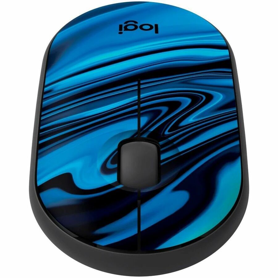 Logitech M340 Wireless Mouse with Limited Edition Prints, USB Receiver and Silent Clicks, Portable Wireless Mouse for Laptop, PC, Windows, Chrome, Surface, Blue Galaxy — 910-007282