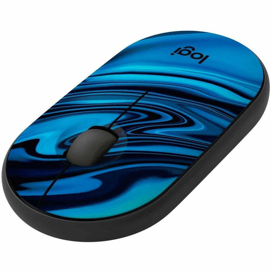 Logitech M340 Wireless Mouse with Limited Edition Prints, USB Receiver and Silent Clicks, Portable Wireless Mouse for Laptop, PC, Windows, Chrome, Surface, Blue Galaxy — 910-007282