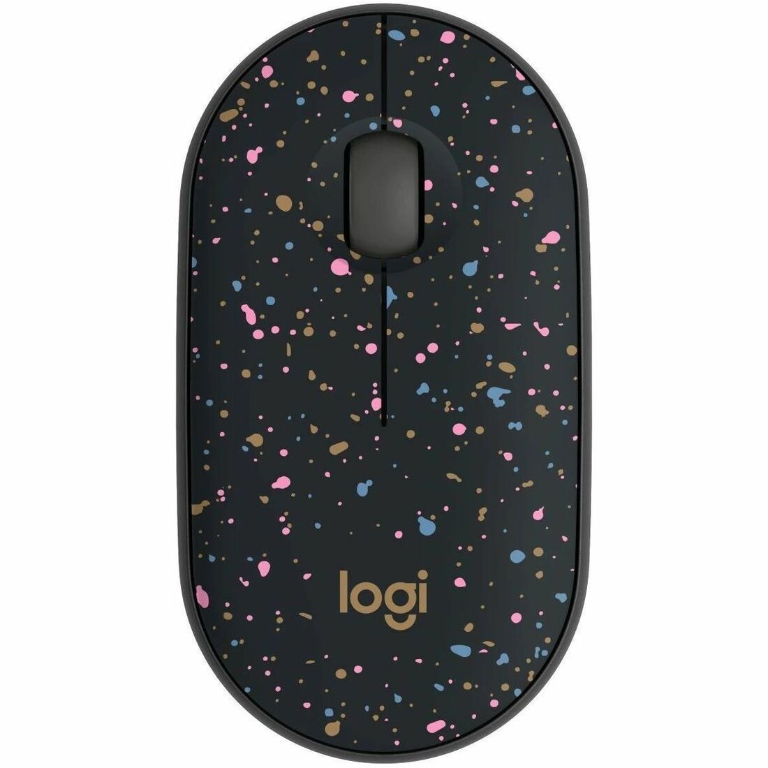 Logitech M340 Wireless Mouse with Limited Edition Prints, USB Receiver and Silent Clicks, Portable Wireless Mouse for Laptop, PC, Windows, Chrome, Surface, Speckles — 910-007281