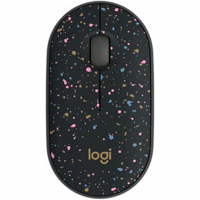 Logitech M340 Wireless Mouse with Limited Edition Prints, USB Receiver and Silent Clicks, Portable Wireless Mouse for Laptop, PC, Windows, Chrome, Surface, Speckles — 910-007281