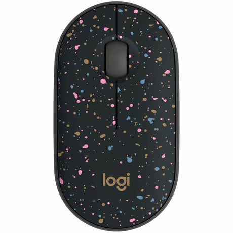 Logitech M340 Wireless Mouse with Limited Edition Prints, USB Receiver and Silent Clicks, Portable Wireless Mouse for Laptop, PC, Windows, Chrome, Surface, Speckles — 910-007281