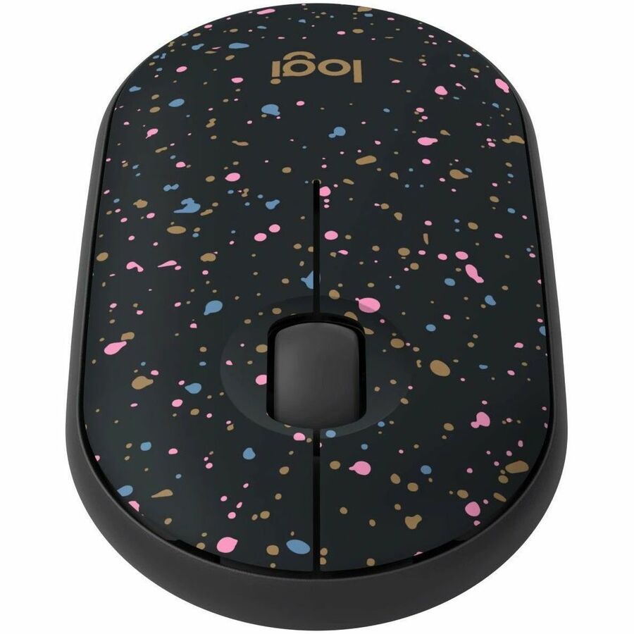 Logitech M340 Wireless Mouse with Limited Edition Prints, USB Receiver and Silent Clicks, Portable Wireless Mouse for Laptop, PC, Windows, Chrome, Surface, Speckles — 910-007281