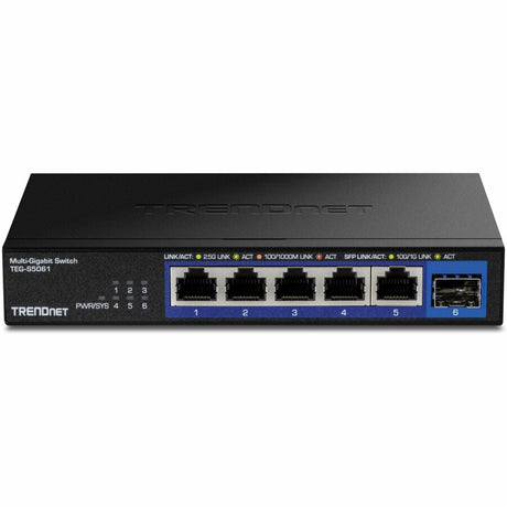 TRENDnet 6-Port 2.5G Unmanaged Switch with 10G SFP+ Port — TEG-S5061