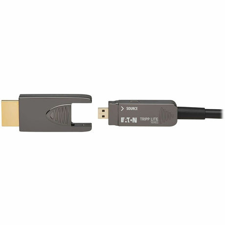 Eaton Tripp Lite series 8K HDMI Fiber Active Optical Cable (AOC) - 8K UHD @ 60 Hz, HDR, Detachable Connector, M/M, Black, 40 m (131 ft.) — P568FM-40M-8K6