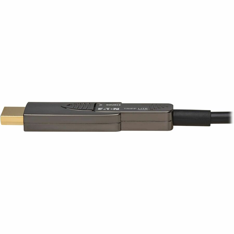 Eaton Tripp Lite series 8K HDMI Fiber Active Optical Cable (AOC) - 8K UHD @ 60 Hz, HDR, Detachable Connector, M/M, Black, 40 m (131 ft.) — P568FM-40M-8K6