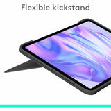 Logitech Combo Touch iPad Pro 11-inch (M4)(2024) Keyboard Case - Detachable backlit keyboard with kickstand, comfortable typing, multi-use mode - Graphite — 920-012659