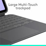 Logitech Combo Touch iPad Pro 11-inch (M4)(2024) Keyboard Case - Detachable backlit keyboard with kickstand, comfortable typing, multi-use mode - Graphite — 920-012659
