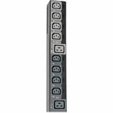 Eaton 10kW 200-240V 3PH Switched PDU - LX Interface, Gigabit, 30 Outlets, L21-30P Input, LCD, 1.8 m Cord, 0U 1.8 m Height, TAA — PDU3EVSR6L2130