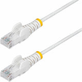 StarTech.com 25ft White Slim CAT6 Ethernet Cable, Slim Snagless RJ45, UTP, LSZH, 28AWG Bare Copper, Slim Network Patch Cord, Fluke Tested — N6PAT25WHS