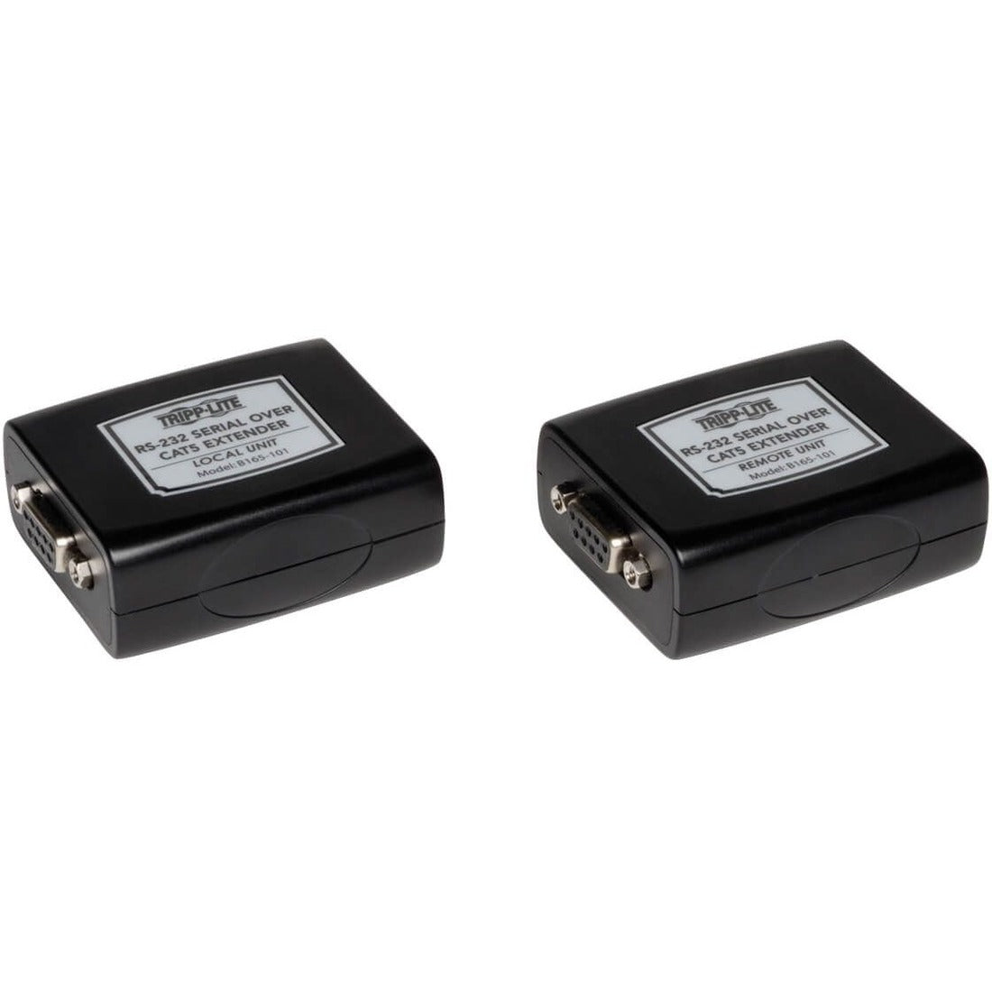 Eaton Tripp Lite Series Serial over Cat5/Cat6 RS232 Extender, Transmitter and Receiver, Up to 3280 ft. (999.74 m), TAA — B165-101