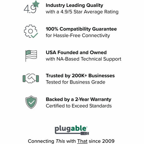 Plugable USB 2.0 to VGA Video Graphics Adapter for Multiple Monitors up to 1920x1080 — USB-VGA-165