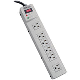 Eaton Tripp Lite Series Protect It! Surge Protector with 6 Right-Angle Outlets, 6 ft. (1.83 m) Cord, 1340 Joules, Diagnostic LEDs, Metal Case — TLM626