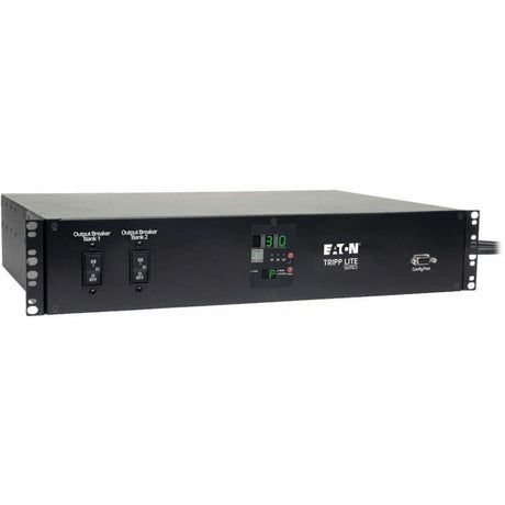 Eaton Tripp Lite Series 5.8kW Single-Phase Local Metered Automatic Transfer Switch PDU, Two 200-240V L6-30P Inputs, 16-C13 2-C19 & 1 L6-30R Outlet, 2U, TAA — PDUMH30HVAT