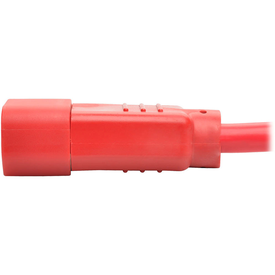 Eaton Tripp Lite Series Power Cord C14 to C15 - Heavy-Duty, 15A, 250V, 14 AWG, 3 ft. (0.91 m), Red — P018-003-ARD