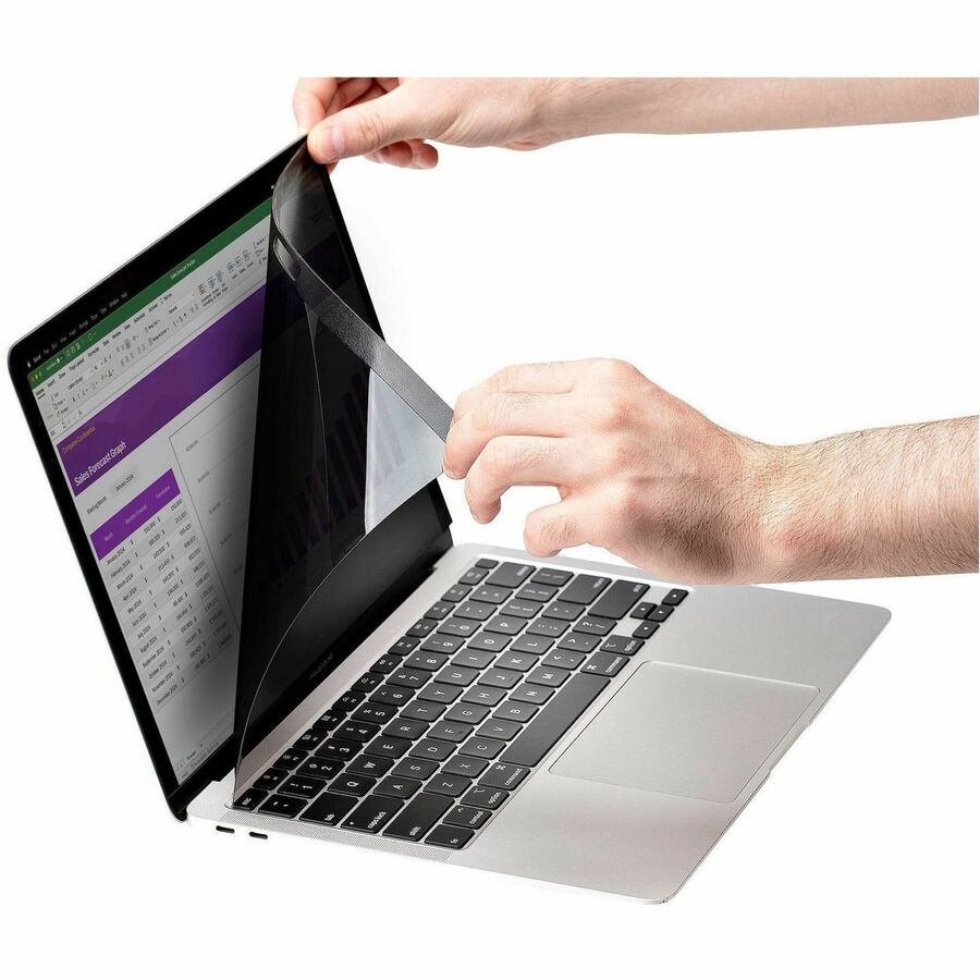 StarTech.com Laptop Privacy Screen for 15 inch MacBook Pro & Air - Magnetic Removable Security Filter - Blue Light Reducing - Matte/Glossy — PRIVSCNMAC15
