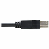 Eaton Tripp Lite Series USB 3.2 Gen 1 Plenum-Rated Fiber Active Optical Cable (AOC) - 5 Gbps, (A to B M/M), Black, 20 m — U328F-20M