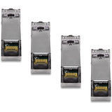 TRENDnet SFP Multi-Mode LC Module 4-Pack, TEG-MGBSX/4, Transmission Up to 550m (1804 Ft), Mini-GBIC, Hot Pluggable, IEEE 802.3z Gigabit Ethernet, Supports Up to 1.25 Gbps, Lifetime Protection — TEG-MGBSX/4