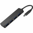 Plugable USB C to USB Adapter Hub, 4 Port USB 3.0 Hub, USB Splitter for Laptop — USBC-HUB4A