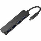 Plugable USB C to USB Adapter Hub, 4 Port USB 3.0 Hub, USB Splitter for Laptop — USBC-HUB4A