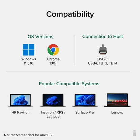 Plugable USB C to HDMI Adapter for Dual Monitors 4K 60Hz — USBC-MSTH2