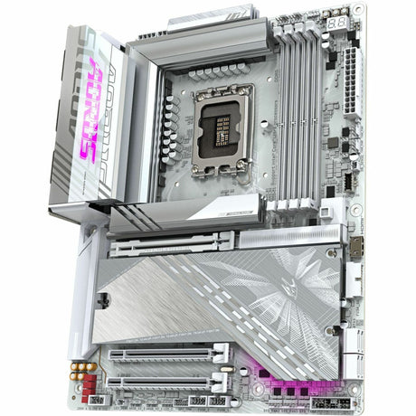 Aorus Ultra Durable Z890 A ELITE X ICE Gaming Desktop Motherboard - Intel Z890 Chipset - Socket LGA-1851 - ATX — Z890 AORUS ELITE X ICE