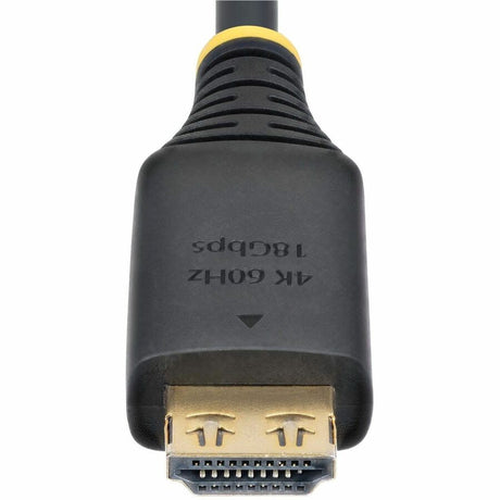 StarTech.com 10ft (3m) High Speed HDMI Cable with Gripping Connectors, 4K 60Hz/1440p 144Hz, 18Gbps, UHD HDMI 2.0 Cord, TPE Jacket — HDMI2-CABLE-GRIP-10F