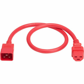 Eaton Tripp Lite Series Power Cord, C20 to C21 - Heavy-Duty, 20A, 250V, 12 AWG, 2 ft. (0.6 m), Red — P035-002-ARD