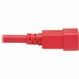 Eaton Tripp Lite Series Power Cord, C20 to C21 - Heavy-Duty, 20A, 250V, 12 AWG, 2 ft. (0.6 m), Red — P035-002-ARD