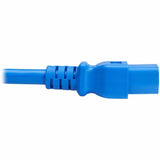 Eaton Tripp Lite Series Power Cord, C20 to C21 - Heavy-Duty, 20A, 250V, 12 AWG, 4 ft. (1.2 m), Blue — P035-004-ABL